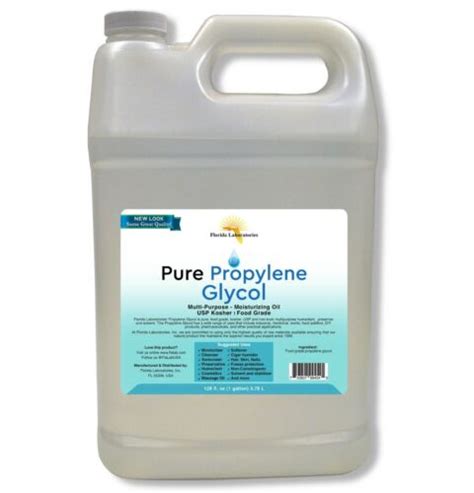 One Gallon Vegetable Propylene Glycol Usp Kosher Pg Pure Food