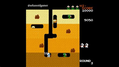 Arcade Game Dig Dug Nintendo Nes Youtube