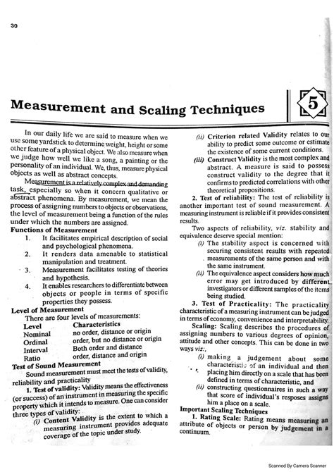 Measurement And Scaling Techniques Research Methodolgy Studocu