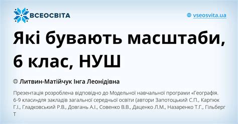 Які бувають масштаби, 6 клас, НУШ | Презентація. Географія