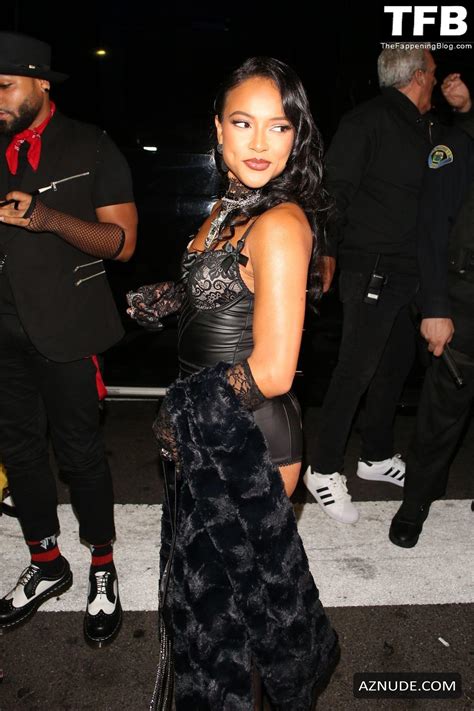 Karrueche Tran Sexy Seen Flaunting Her Hot Legs And Ass At Poppy In Los Angeles Aznude