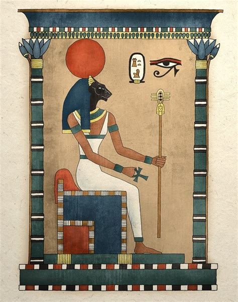Egyptian Cat God Drawing