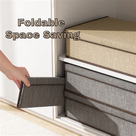 Foldable Panties Bra Socks Underwear Storage Box With Cover Closet Organizer Drawer Lingerie