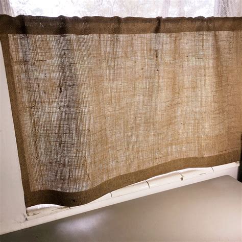 Burlap Curtains Etsy