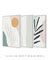 Conjunto Quadros Decorativos Leaf Minimal Nude Nuances Minim