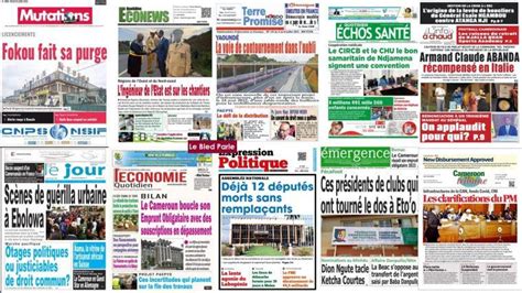 La Revue De Presse Camerounaise Du Mercredi 5 Juillet 2023 Lebledparle