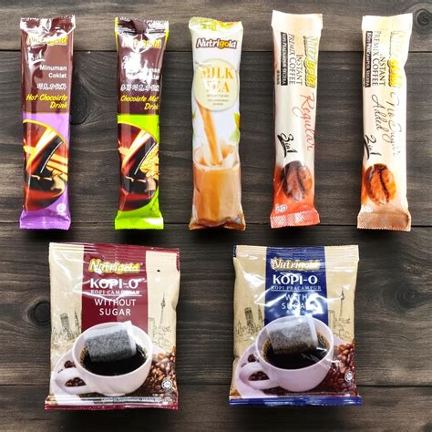 Nutrigold Instant Drinks In No Sugar Coffee Hot Chocolate Chocolate Malt Milk Tea Kopi