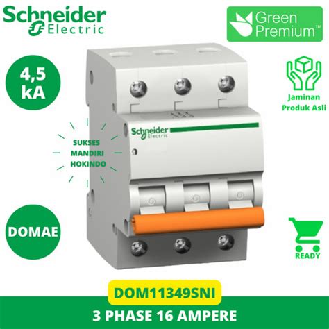 Jual Mcb Schneider Domae P A Original Sni Phase Ampere