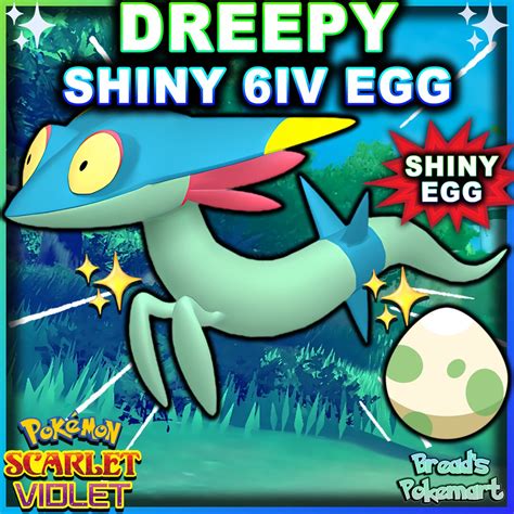 SHINY 6IV DREEPY in an Egg // Pokemon Scarlet and Violet // - Etsy