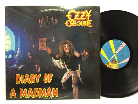 Ozzy Osbourne Diary Of A Madman Fz Original Jet Lp Vinyl Record