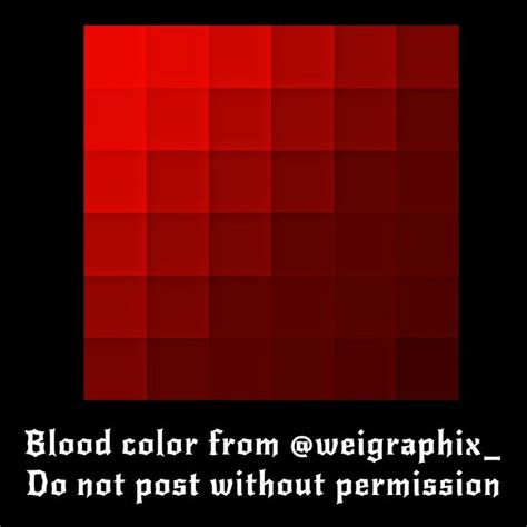 Blood Color Palette