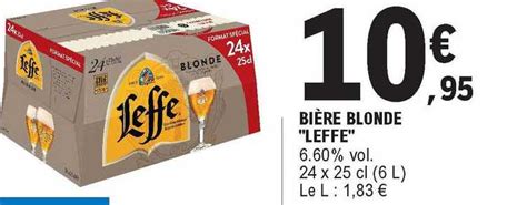 Promo Bi Re Blonde Leffe Chez E Leclerc Icatalogue Fr