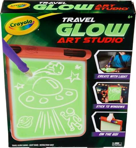 Crayola Travel Glow Art Studio, светящиеся в темноте игрушки, детские ...
