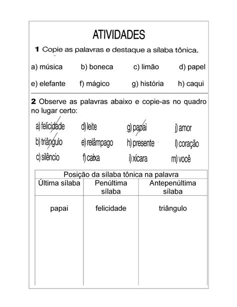 Qual A Sílaba Tônica De Noite