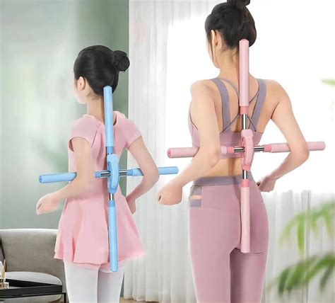 Yoga Stick Training Tool for Posture Correction and Pain Relief - Blue ...