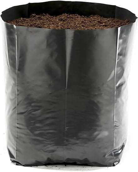 Hadopots L Polythene Plant Pots Pack Of Amazon Co Uk Garden