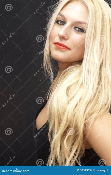 Wonderful Blonde Stock Photo Image Of Lips People Shine 34375634