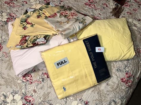 gorgeous full size sheet sets    auctions  hibidcom