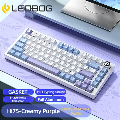Jual LEOBOG Hi75 Keyboard Gasket Structure Aluminium Mechanical Gaming Keyboard RGB Backlit Hot