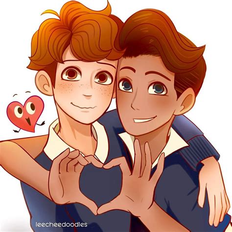 Pin By Chloee On In A Heartbeat In A Heartbeat Cute Gay Lgbt Art