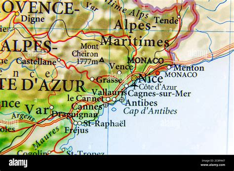 plan de la ville de nice france banque de photographies dimages