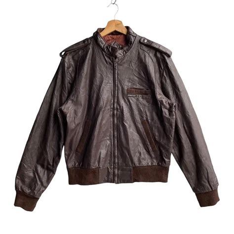 Members Only Leather Jacket, Mens Fashion, Activewear on Carousell