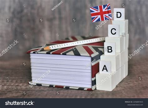 English Book Sharpen English Pencil Wooden Stock Photo 2256897415