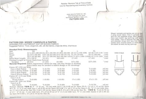 Kwik Sew Misses Lingerie Pattern Camisole And Bikini Etsy