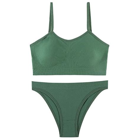 Billionm Women Lingerie Set Basic Bra Without Bones Underwear Set Female Bralette Suit Seamless