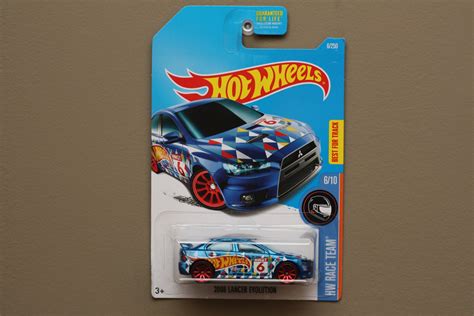 Hot Wheels HW Race Team Mitsubishi Lancer Evolution Blue