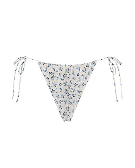 Ditsy Floral Ruched Bikini Bottom Ark Swimwear