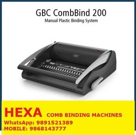 Mild Steel GBC COMB BIND C200, Capacity: 20 sheets at ₹ 26000/piece in ...
