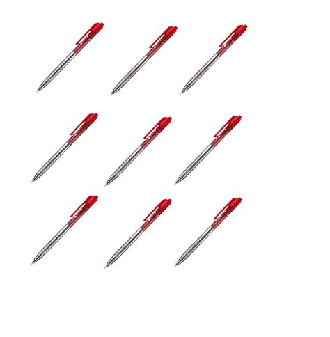 Deli Ручка шариковая автоматическая, Arrow, красный, 9 уп - купить с ...