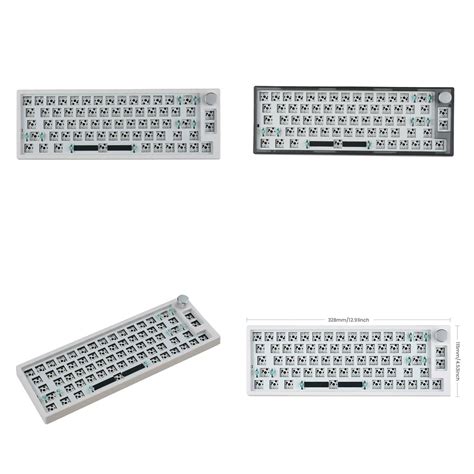 Wngmjn Tech Mk Pro Gasket Mechanical Keyboard Kit Percent Hot Swappable Lubed Stab Rgb