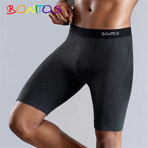 BONITOS Boxer Long En Coton Naturel Confortable Et Doux Pour Homme