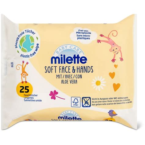 Milette Baby Care Lingettes humides pour bébé Visage mains Migros