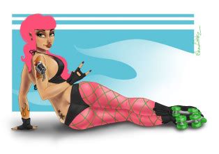 Western Style Roller Girls Luscious Hentai Manga Porn