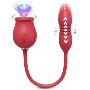 Buy Rose Sucking Sex Toys Dildo Vibrator For Women 3in1