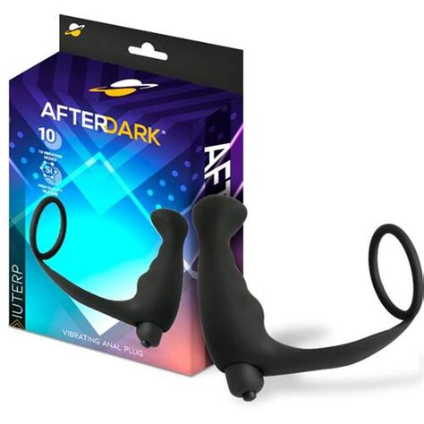 Plug anal con vibración y anillo para el pene Luterp Discrettoys