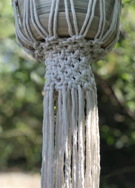 Modern Macrame Plant Hanger On Vintage 70s Pattern Instant Etsy