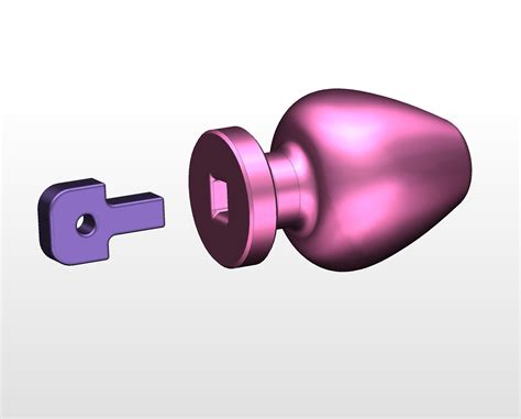 Anal Plug Stl Files Keychain 3d Model 3d Print File But Plug Funny Keychain For Party Adults