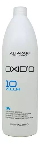 Peróxido de hidrogênio Alfaparf Oxid o 1000 ml mL tom volume 10