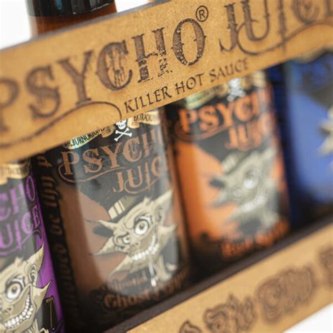 Psycho Juice Caddy Mix Collection Dr Burn Riums Hot Sauce Emporium