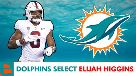 2023 NFL Draft Miami Dolphins Select WR TE Elijah Higgins From