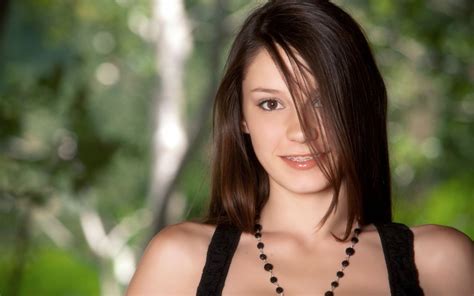 Women Lingerie Brunette Rilee Marks K Outdoors HD Wallpaper