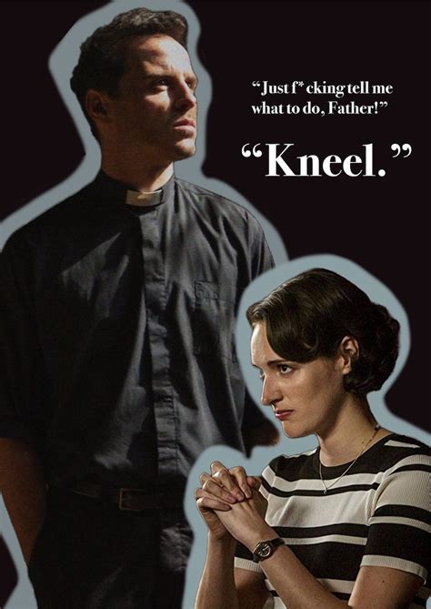 Kneel Fleabag Poster Starring Hot Priest And Fleabag Andrew Scott And Phoebe Waller Bridge