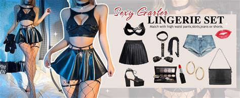 Avidlove Sexy Lingerie Set With Underwire Garter Belt Lingerie Set For Women Bra And Panty