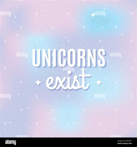 Fondo Del Universo Estelar Color Pastel Cita Existen Unicornios