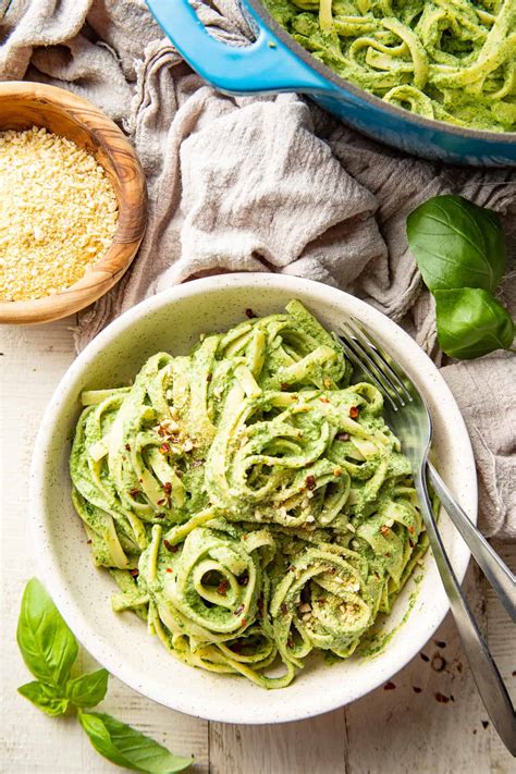 Creamy Vegan Spinach Pasta Connoisseurus Veg