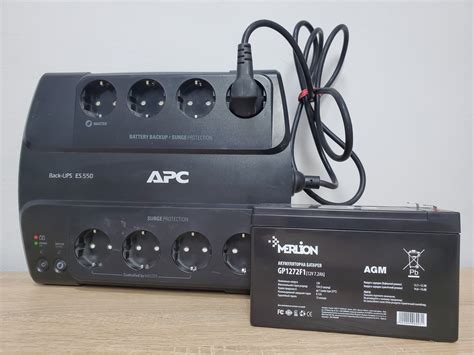Источник бесперебойного питания APC Back-UPS ES 550VA (ИБП, UPS) + АКБ ...